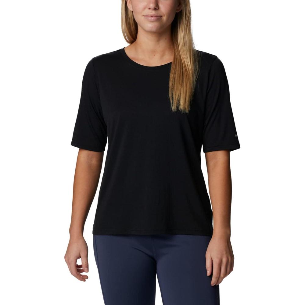 imageColumbia Womens Anytime Knit Short Sleeve TeeBlack