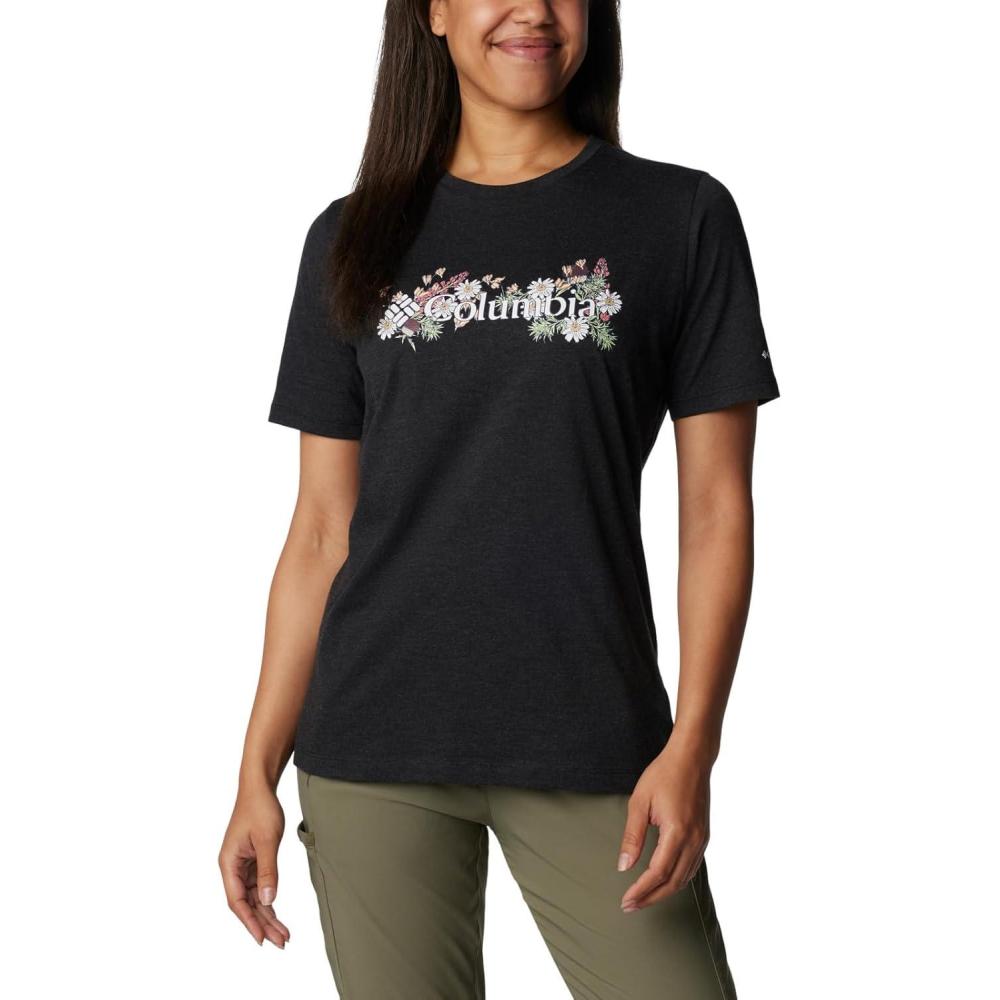imageColumbia Womens Bluebird Day Relaxed Crew NeckBluebird Day Relaxed Crew NeckBlack HeatherBranded Bouquet