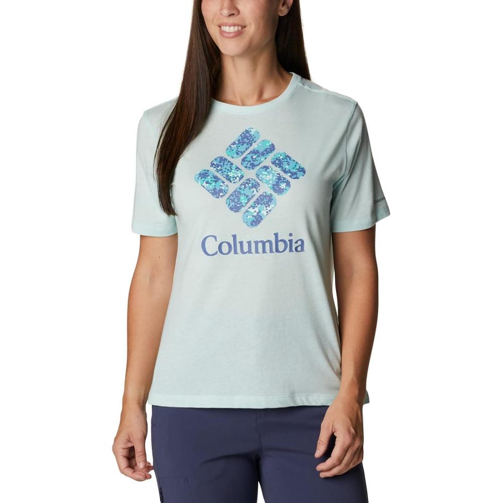 imageColumbia Womens Bluebird Day Relaxed Crew NeckBluebird Day Relaxed Crew NeckIcy Morn HeatherStacked Dotty