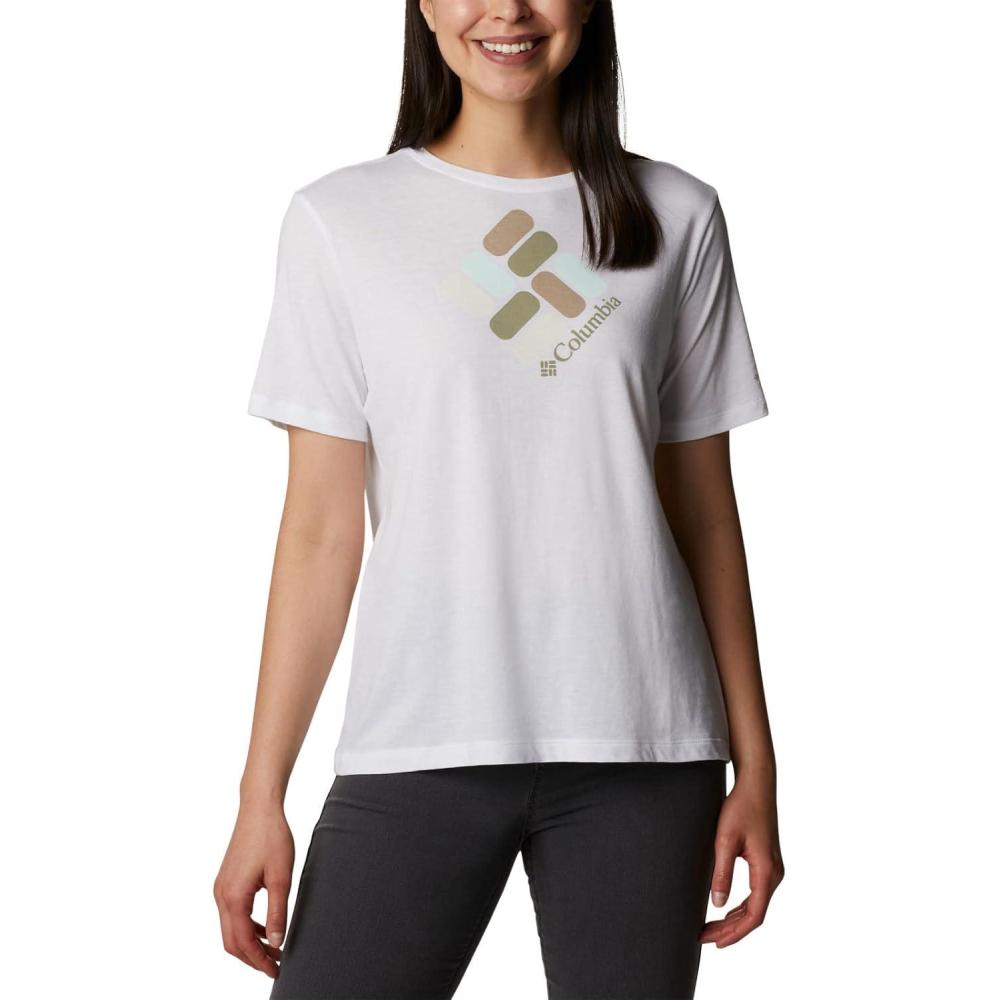 imageColumbia Womens Bluebird Day Relaxed Crew NeckBluebird Day Relaxed Crew NeckWhiteCsc Gem Confetti