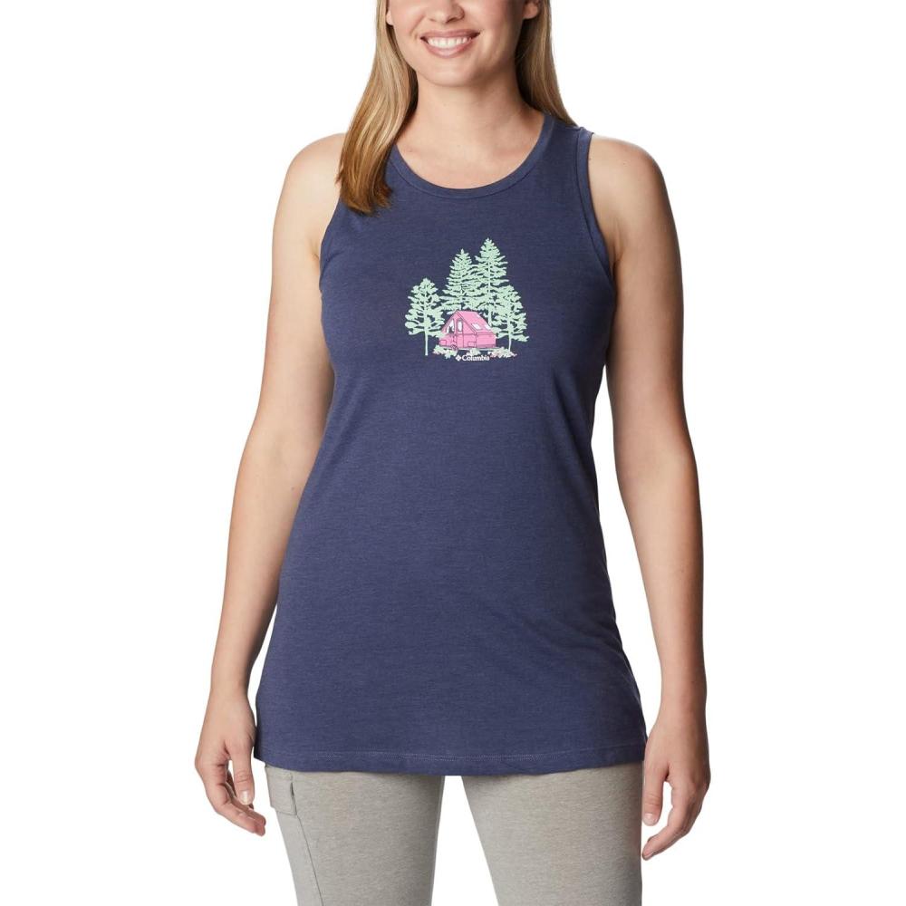 imageColumbia Womens Bluff Mesa TankCami ShirtNocturnal HeatherBest Site Graphic