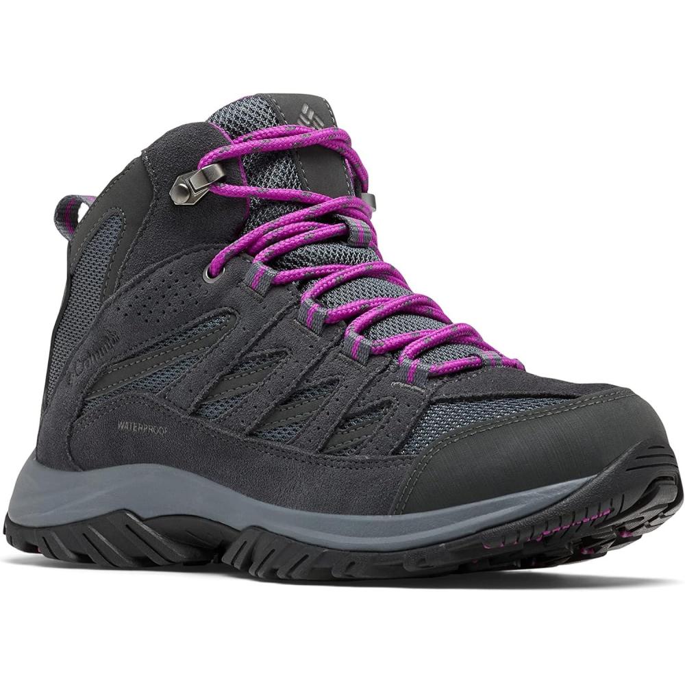 imageColumbia Womens Discontinued Crestwood Mid WaterproofGraphite Bright Plum