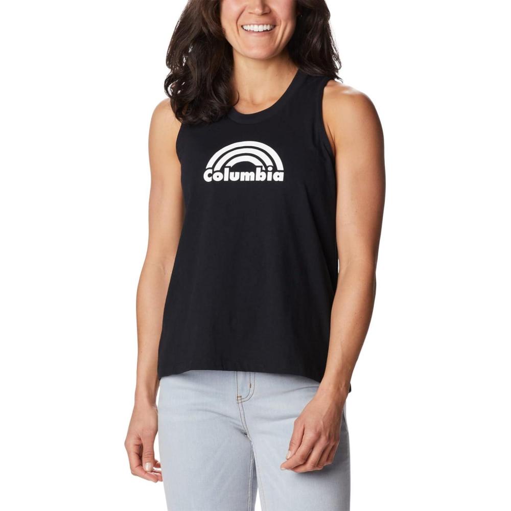 imageColumbia Womens North Cascades TankBlackWhite Rainbow