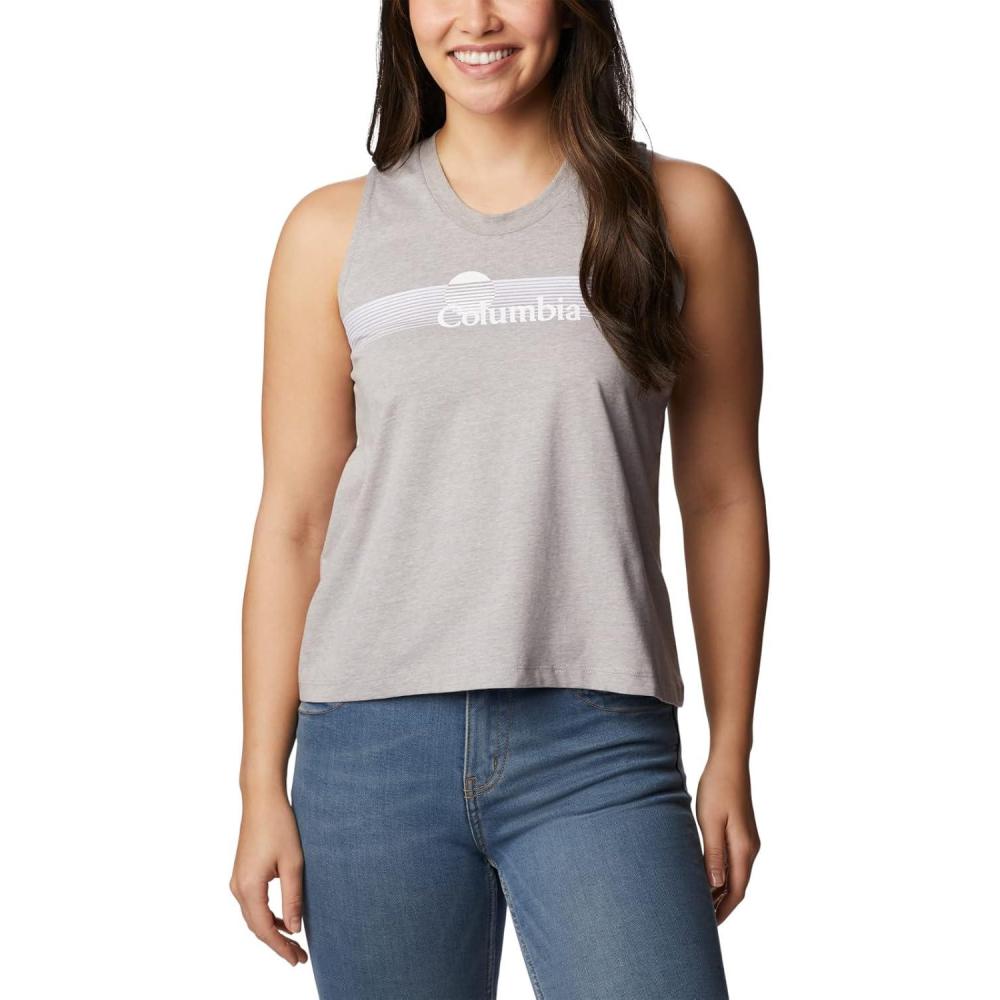imageColumbia Womens North Cascades TankColumbia Grey HeatherInverted Brand Grx