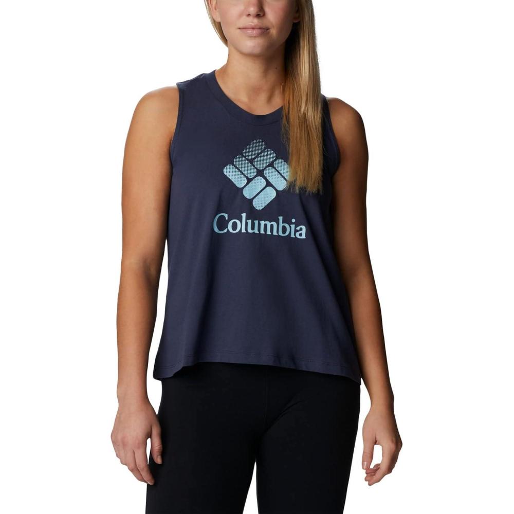 imageColumbia Womens North Cascades TankNocturnalCsc Stacked Gradient Graphic