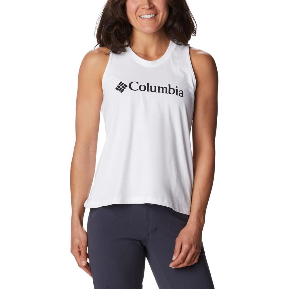 imageColumbia Womens North Cascades TankWhiteBlack Branded