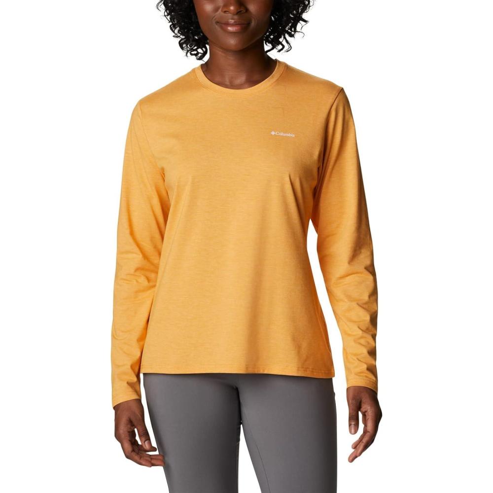 imageColumbia Womens Sun Trek Ls TeeMango Heather
