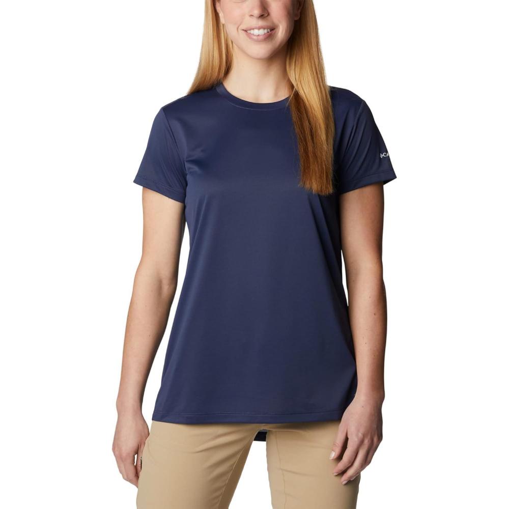 imageColumbia Womens Sun Trek Ss Graphic TeeNocturnalVertical Outline Csc Graphic