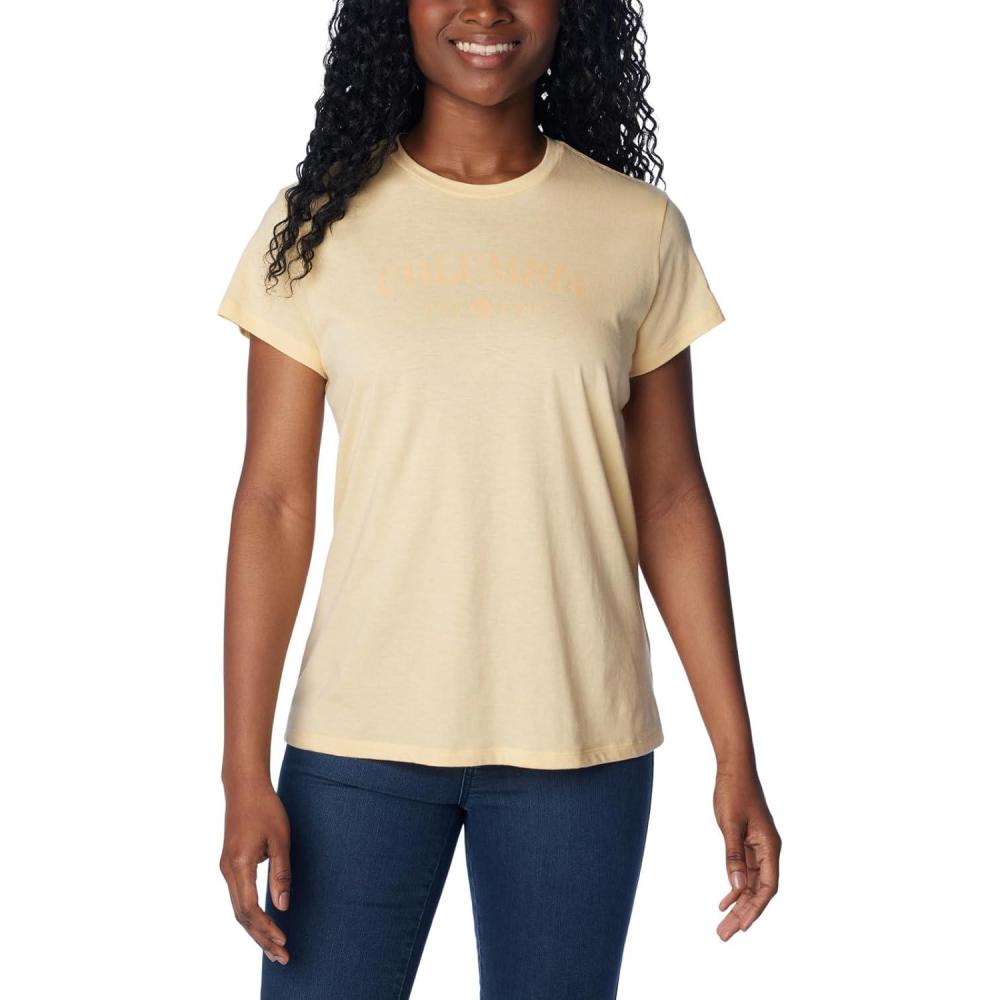 imageColumbia Womens Sun Trek Ss Graphic TeeSunkissedCsc Tradition