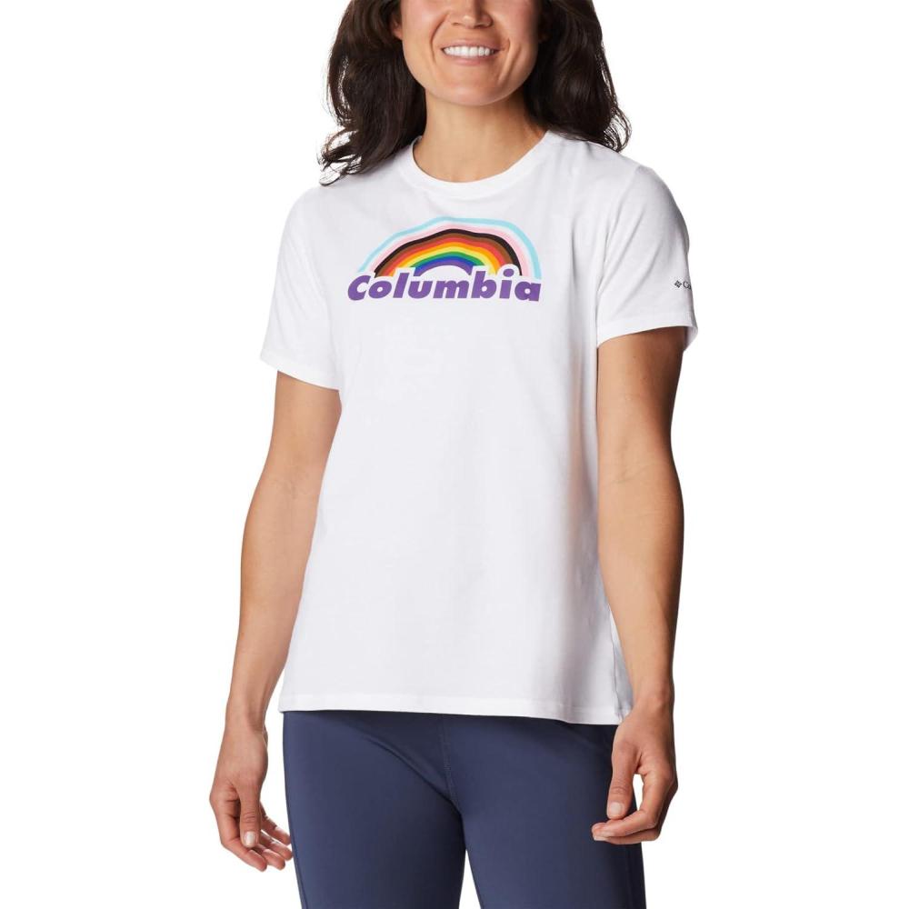 imageColumbia Womens Sun Trek Ss Graphic TeeWhiteColumbia Pride