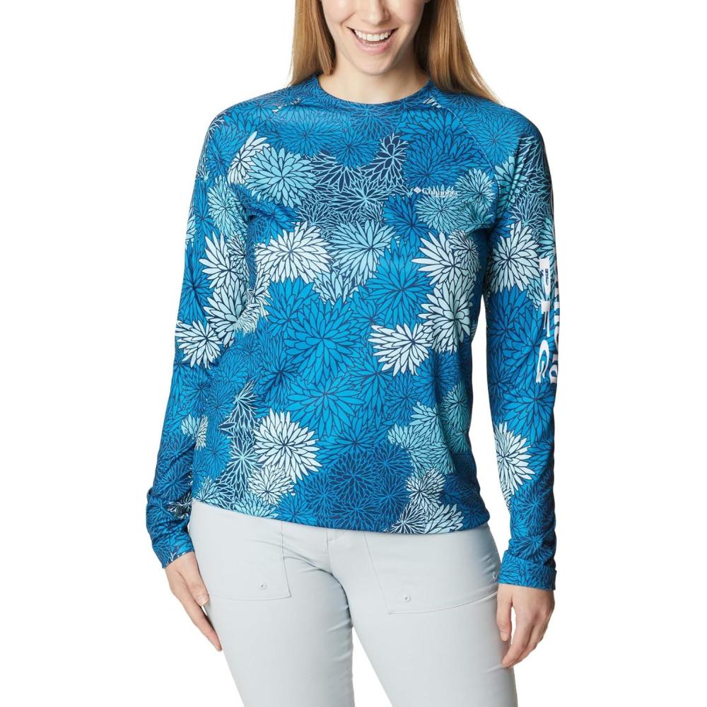 imageColumbia Womens Super Tidal Tee Long SleeveCarbon Anemones