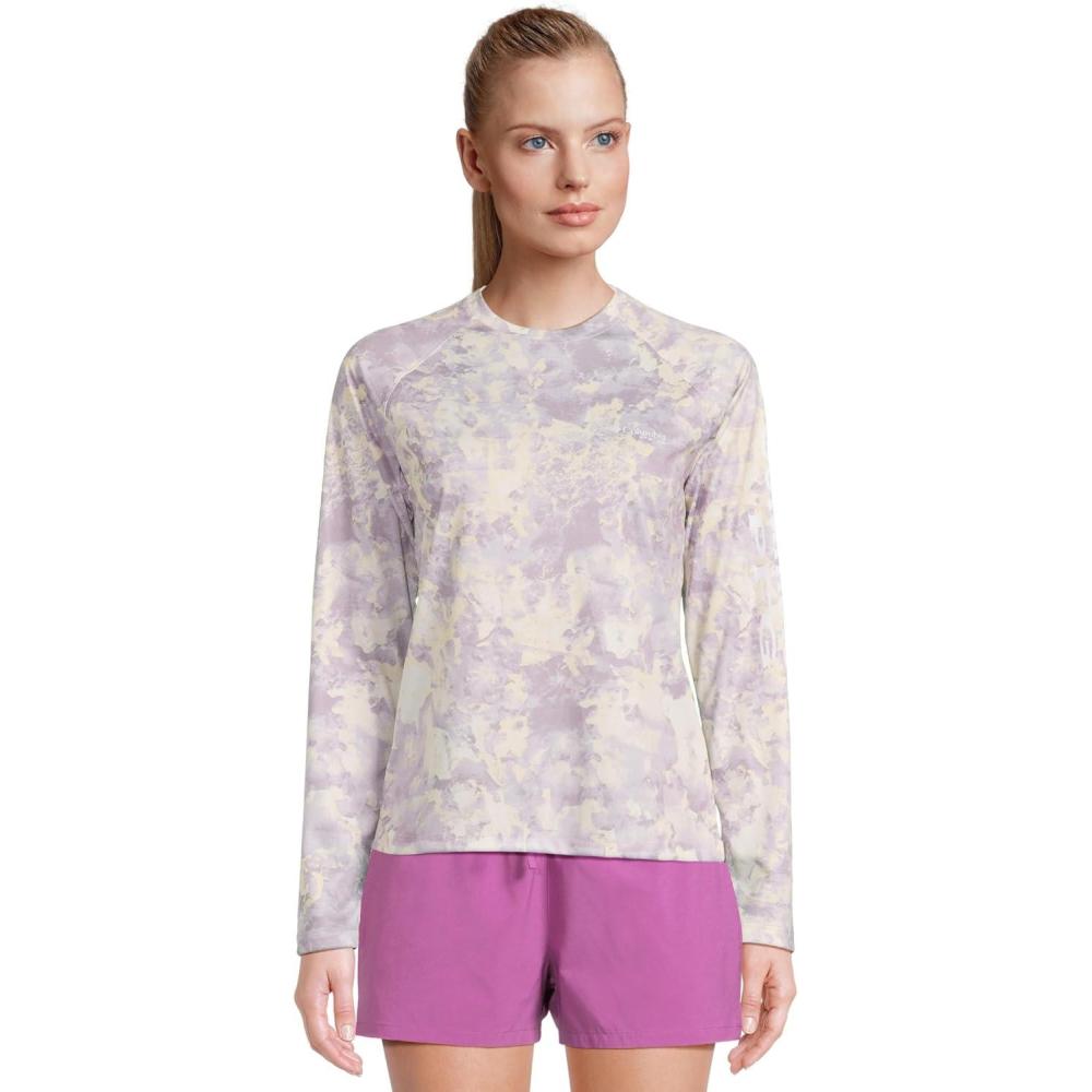 imageColumbia Womens Super Tidal Tee Long SleeveLavender Pearl Seamoss