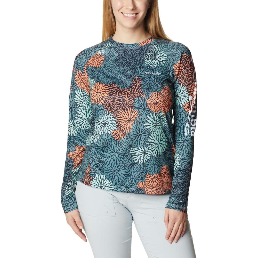 imageColumbia Womens Super Tidal Tee Long SleeveMint Cay Anemones