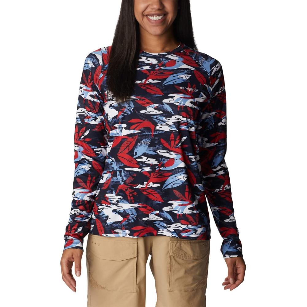 imageColumbia Womens Super Tidal Tee Long SleeveRed Spark Shorebreak