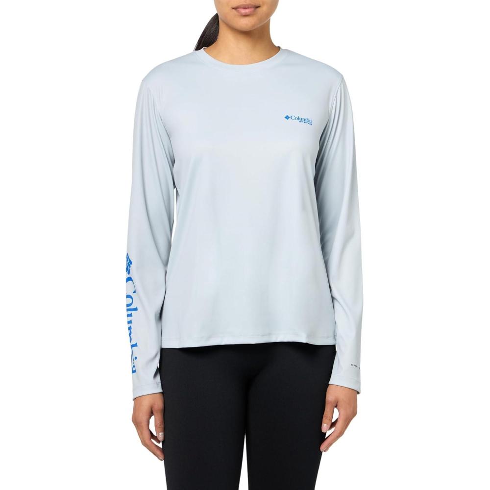 imageColumbia Womens Tidal Tee PFG Fish Star Long SleeveCirrus GreyFish Star Marlin Floracamo