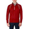 Columbia Golf Men’s Omni-Heat Range Session 1/4 Zip Pullover(Intense Red)