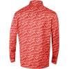 Columbia Golf Men’s Omni-Wick Printed Wickhams Hills Pullover(Honeycomb Intense Red)
