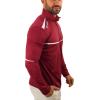 Columbia Golf Omni-Wick Scorecard 1/4 Zip Long Sleeve Pullover(Beet)