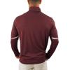 Columbia Golf Omni-Wick Scorecard 1/4 Zip Long Sleeve Pullover(Deep Maroon)