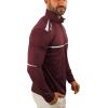 Columbia Golf Omni-Wick Scorecard 1/4 Zip Long Sleeve Pullover(Deep Maroon)