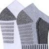 Columbia Men’s 1/2 Cushion Quarter Arch Support Poly Blend Socks, 6 Pack(Grey/White)