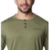 Columbia Mens Coral Ridge Performance Short SleeveHiking Shirt(Mosstone)