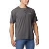 Columbia Mens Coral Ridge Performance Short SleeveHiking Shirt(Shark)