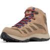 Columbia Men’s Crestwood Mid Waterproof Hiking Boots(Ash Brown  Carbon)