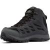 Columbia Men’s Crestwood Mid Waterproof Hiking Boots(Black  Charcoal)