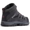 Columbia Men’s Crestwood Mid Waterproof Hiking Boots(Dark Grey  Deep Rust)
