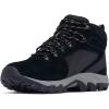 Columbia Men’s Discontinued Newton Ridge Plus II Suede Waterproof Hiking Boot(Black/Stratus)
