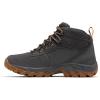 Columbia Men’s Discontinued Newton Ridge Plus II Suede Waterproof Hiking Boot(Dark Grey/Gold Amber)