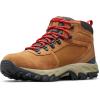 Columbia Men’s Discontinued Newton Ridge Plus II Suede Waterproof Hiking Boot(Elk/Mountain Red)