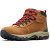 Columbia Men’s Discontinued Newton Ridge Plus II Suede Waterproof Hiking Boot(Elk/Mountain Red)