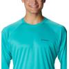 Columbia Mens Fork Stream™ Long Sleeve Shirt(Bright Aqua)