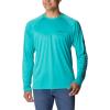 Columbia Mens Fork Stream™ Long Sleeve Shirt(Bright Aqua)