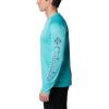 Columbia Mens Fork Stream™ Long Sleeve Shirt(Bright Aqua Heather)