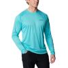 Columbia Mens Fork Stream™ Long Sleeve Shirt(Bright Aqua Heather)