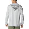 Columbia Mens Fork Stream™ Long Sleeve Shirt(Cool Grey/Louisiana)
