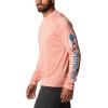 Columbia Mens Fork Stream™ Long Sleeve Shirt(Coral Reef Heather)