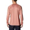 Columbia Mens Fork Stream™ Long Sleeve Shirt(Dark Coral Heather/White Logo)