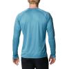 Columbia Mens Fork Stream™ Long Sleeve Shirt(Deep Marine Heather)