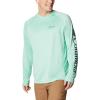 Columbia Mens Fork Stream™ Long Sleeve Shirt(Kelp/Spruce Logo)