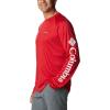 Columbia Mens Fork Stream™ Long Sleeve Shirt(Mountain Red)