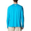 Columbia Mens Fork Stream™ Long Sleeve Shirt(Ocean Blue)