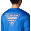 Columbia Mens Fork Stream™ Long Sleeve Shirt(Vivid Blue/Florida)