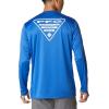 Columbia Mens Fork Stream™ Long Sleeve Shirt(Vivid Blue/Texas)