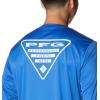 Columbia Mens Fork Stream™ Long Sleeve Shirt(Vivid Blue/Texas)