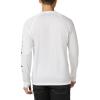 Columbia Mens Fork Stream™ Long Sleeve Shirt(White/Collegiate Navy Logo)