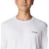 Columbia Mens Fork Stream™ Long Sleeve Shirt(White/Georgia)